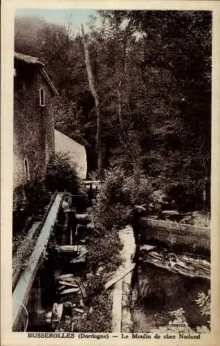 Ak Busserolles Dordogne, Le Moulin de chez Nadaud