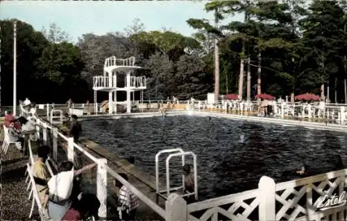 Ak Châteauneuf en Thymerais Eure et Loir, la Piscine de l'A.S.T.