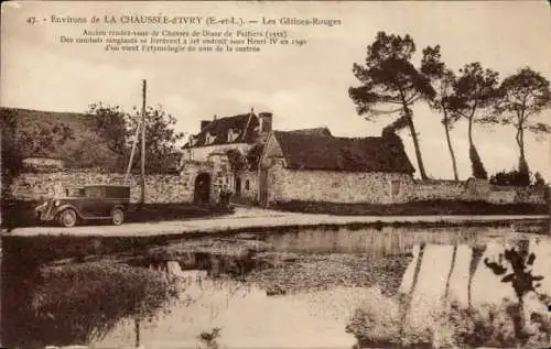 Ak La Chaussée d'Ivry Eure-et-Loir, Les Gatines-Rouges