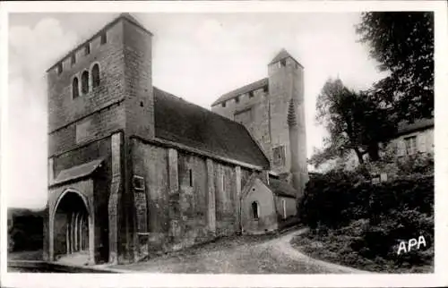 Ak Les Eyzies Dordogne, Wehrkirche