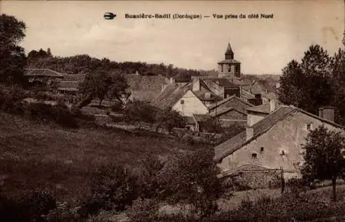 Ak Bussière Badil Dordogne, vue prise du cote Nord