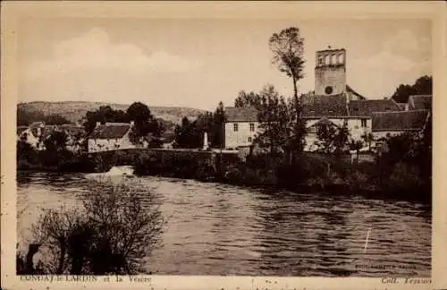 Ak Condat le Lardin Dordogne, et la Vezere