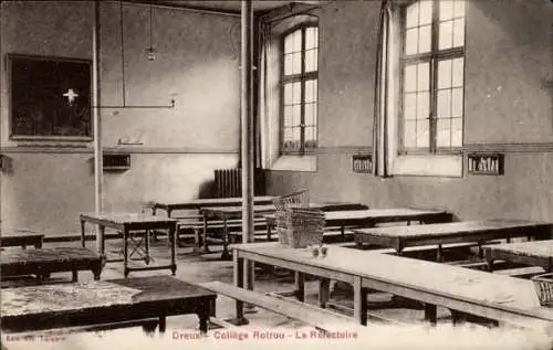 Ak Dreux Eure et Loir, College Rotrou, Refektorium