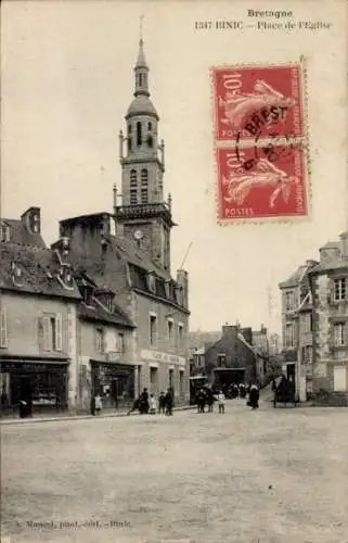 Ak Binic Cotes d'Armor, Place de l'Eglise