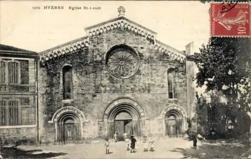 Ak Hyères Var, St-Louis-Kirche