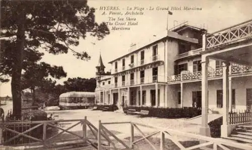 Ak Hyères Var, Strand, Grand Hotel Maritima