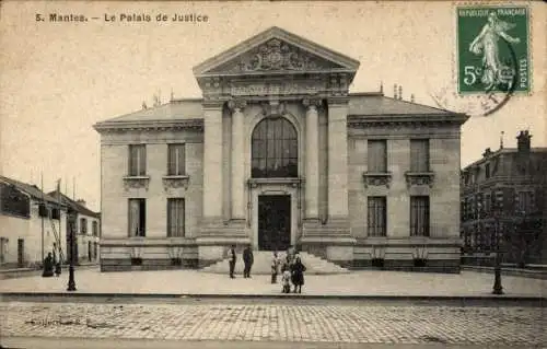 Ak Mantes la Jolie Yvelines, Palais de Justice