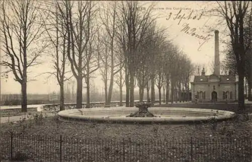 Ak Mantes Yvelines, Gesamtansicht des Square des Cordeliers