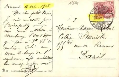 Ak Strasbourg Straßburg Elsass Bas Rhin, Universität