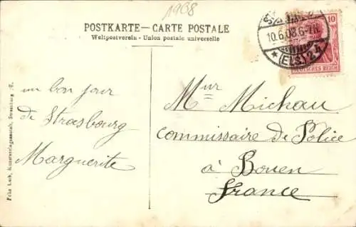 Ak Strasbourg Straßburg Elsass Bas Rhin, Kaiserpalast