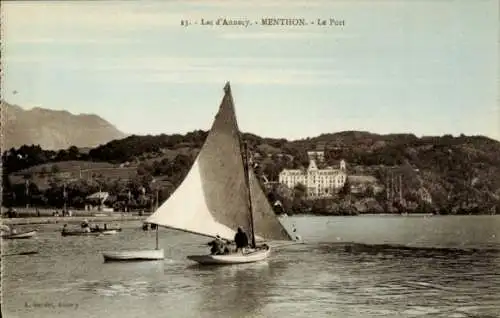 Ak Menthon Saint Bernard Lake Annecy Haute Savoie, Hafen