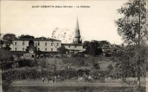 Ak Saint Cementin Deux Sèvres, Schloss