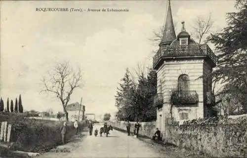 Ak Roquecourbe Tarn, Avenue de Labessonnie