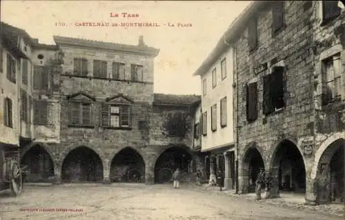 Ak Castelnau de Montmiral Tarn, Ort