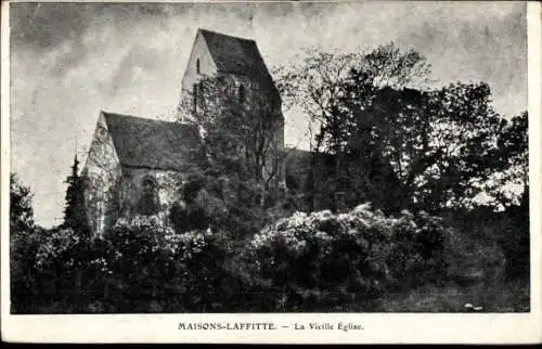 Ak Maisons Laffitte Yvelines, alte Kirche