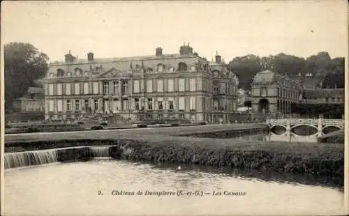 Ak Dampierre-Yvelines, Schloss, Kanäle