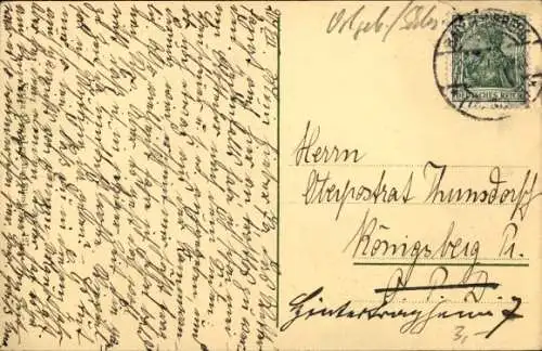 Ak Świeradów Zdrój Bad Flinsberg Schlesien, Gesamtansicht, Blick vom Haumberge