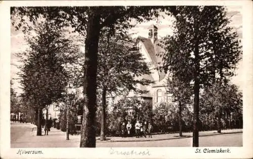 Ak Hilversum Nordholland Niederlande, St. Clemiskerk