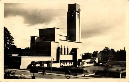 Ak Hilversum Nordholland Niederlande, Rathaus