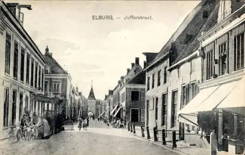 Ak Elburg Gelderland, Jufferstraat