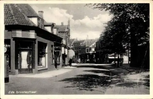 Ak Ede Gelderland Niederlande, Grootestraat, Shell Tankstelle