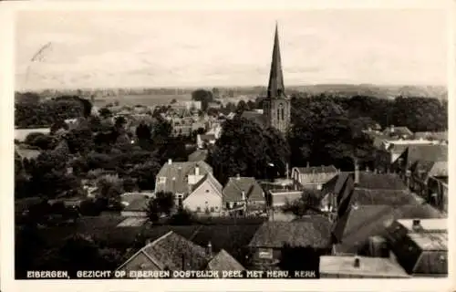 Ak Eibergen Gelderland, Blick auf den Ort, Kirche