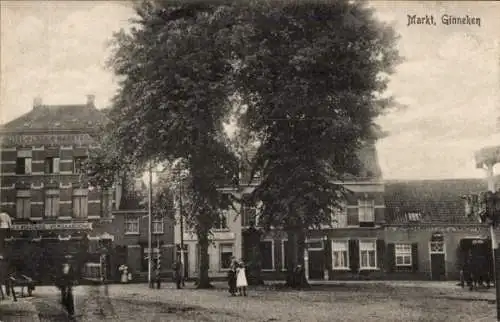 Ak Ginneken Breda Nordbrabant Niederlande, Markt