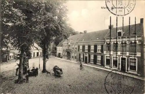 Ak Ginneken Breda Nordbrabant Niederlande, Markt