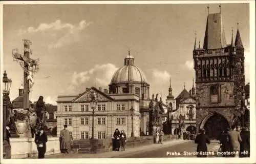 Ak Praha Prag Tschechien, Altstädter Brückenturm