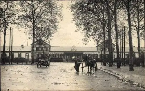 Ak Gien Loiret, La Gare