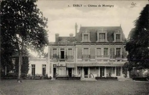 Ak Esbly Seine et Marne, Schloss Montigny