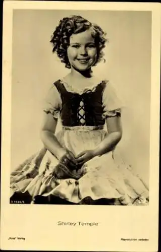 Ak Schauspielerin Shirley Temple, Portrait