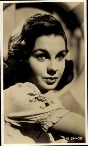 Ak Schauspielerin Jean Simmons, Portrait