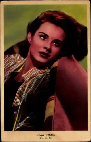 Ak Schauspielerin Jean Peters, Portrait