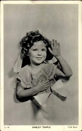 Ak Schauspielerin Shirley Temple, Portrait, Fox Film, S 19