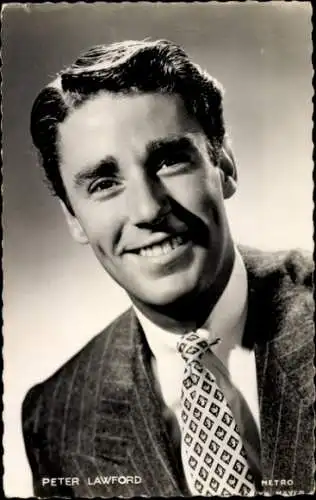 Ak Schauspieler Peter Lawford, Portrait, Krawatte