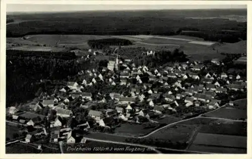 Ak Erolzheim in Oberschwaben Württemberg, Fliegeraufnahme