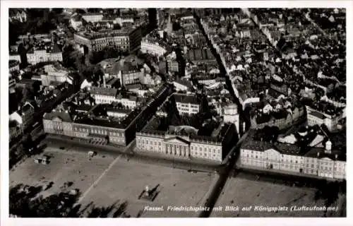 Ak Kassel in Hessen, Fliegeraufnahme, Friedrichsplatz, Königsplatz