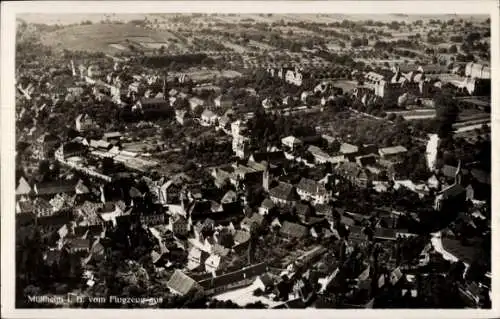 Ak Müllheim in Baden Markgräflerland, Fliegeraufnahme