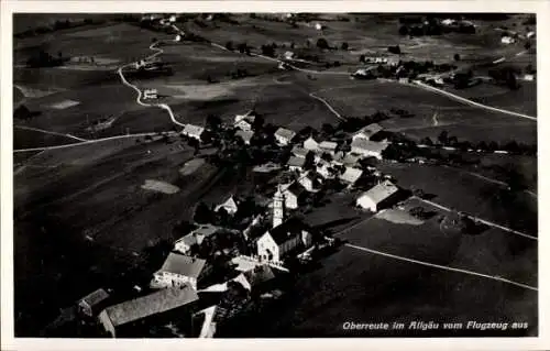 Ak Oberreute im Allgäu Schwaben, Fliegeraufnahme