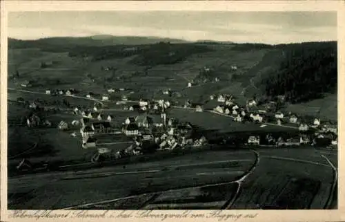 Ak Schonach im Schwarzwald, Fliegeraufnahme