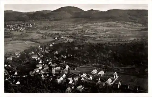 Ak Bronnweiler Reutlingen in Württemberg, Fliegeraufnahme, Roßberglandschaft, Gönningen