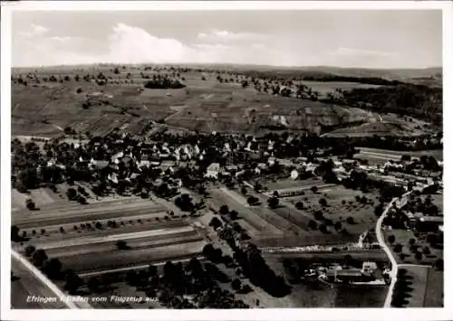 Ak Efringen Kirchen am Oberrhein, Fliegeraufnahme