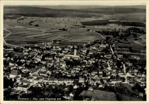 Ak Türkheim in Schwaben, Fliegeraufnahme