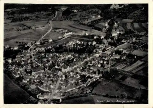 Ak Scheinfeld im Steigerwald Mittelfranken, Fliegeraufnahme