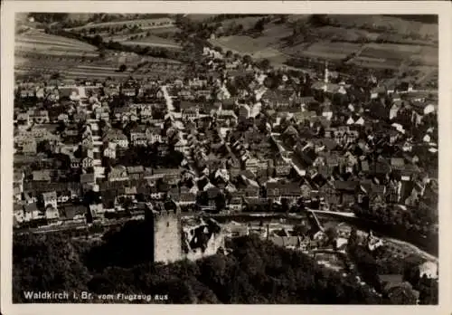 Ak Waldkirch im Breisgau Schwarzwald, Fliegeraufnahme