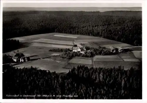 Ak Oedenwald Ödenwald Loßburg im Schwarzwald, Fliegeraufnahme, Adrionshof