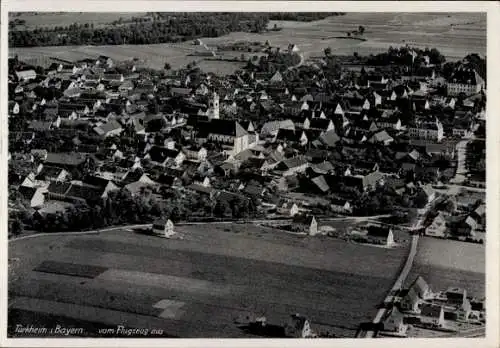 Ak Türkheim in Schwaben, Fliegeraufnahme