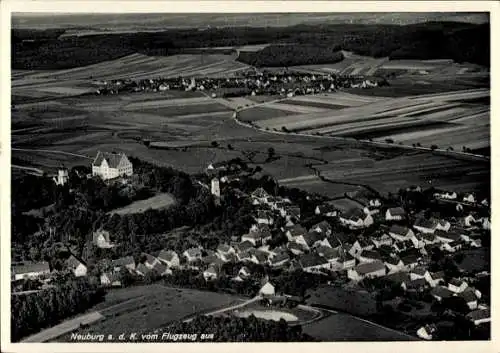 Ak Neuburg an der Kammel Schwaben, Fliegeraufnahme