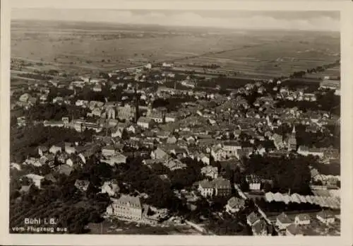 Ak Bühl in Baden Schwarzwald, Fliegeraufnahme